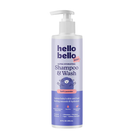 Baby Premium Shampoo & Wash, Gentle Soft Lavender Scent, 10oz Bottle