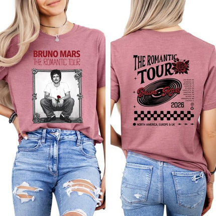 SourceToHome FuenteACasa New Edition Tshirt Tour 2026, Bruno The Romantic Tour 2026 Shirt — Home & Lifestyle
