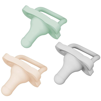 HappyPaci 100% Silicone Baby Pacifier, 0-6m, 3-Pack