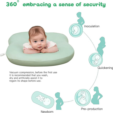 Green Organic Cotton Baby Lounger for Newborns 0-24 Months