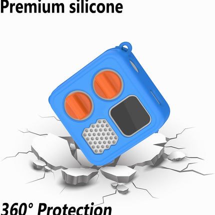 Blue Silicone Cover for Mini 2024 Edition with Lanyard