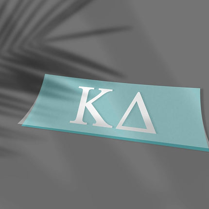 White Greek Sorority Sticker Decal, 2.5 Inches Tall