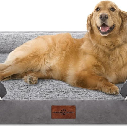 Comfort Expression Orthopedic Dog Bed for Extra Large Dogs 42x30 Inch, Grey