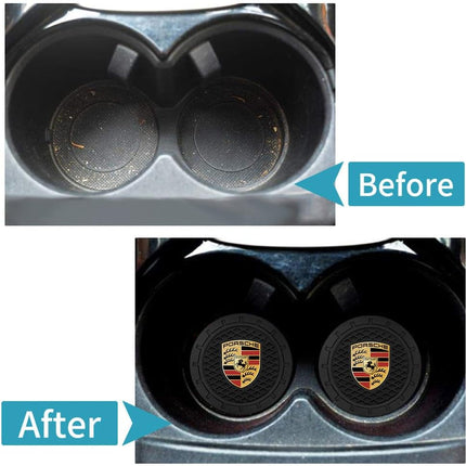 DriveForge ForjaRuta 2PCS Car Cup Holder Coasters,Non-Slip Car Coasters for Drink Holder — Auto & Moto