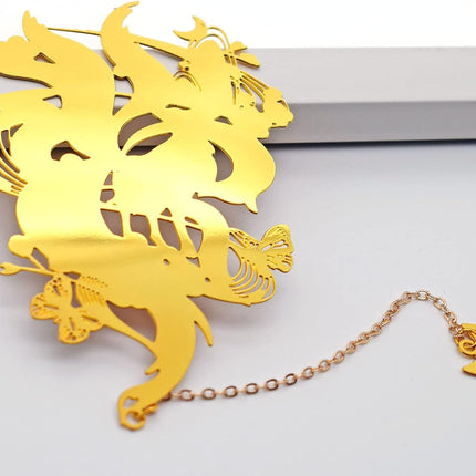 Metal Nine-Tailed Fox Anime Bookmark