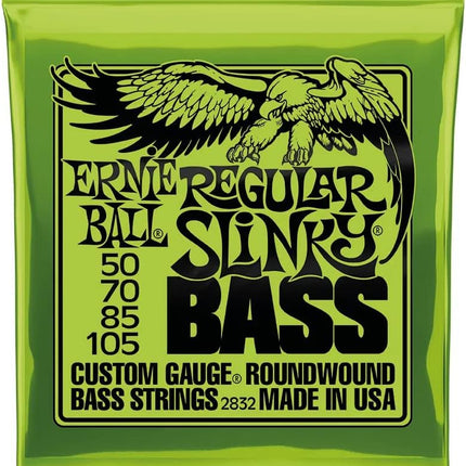 Regular Slinky Nickel Wound Bass Guitar Strings, 50-105 Gauge
