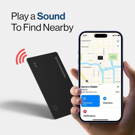 MFi-Certified Wallet Tracker Card for Travel