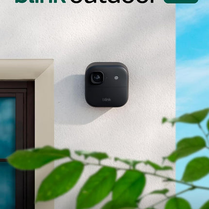 Outdoor 2K+ Wireless Smart Security Camera System, Black