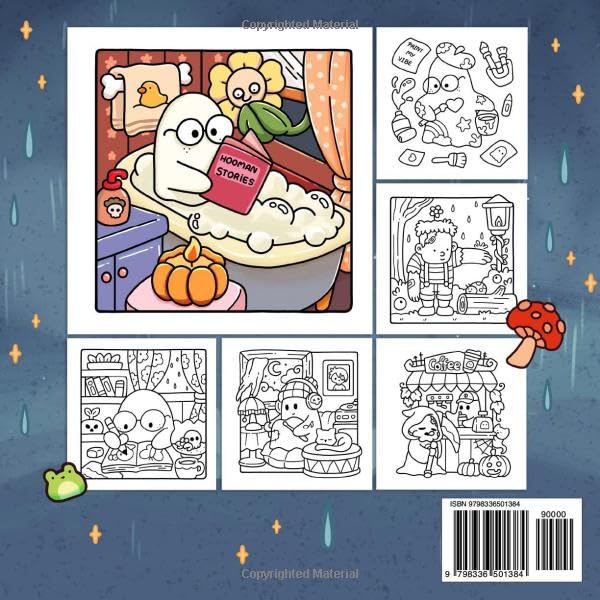 Little Spooky Coloring Book for Adults and Teens