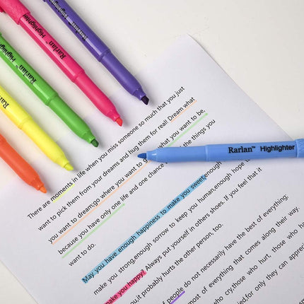 SourceToHome FuenteACasa Rarlan Highlighters, Chisel Tip, Assorted Fluorescent — Home & Lifestyle