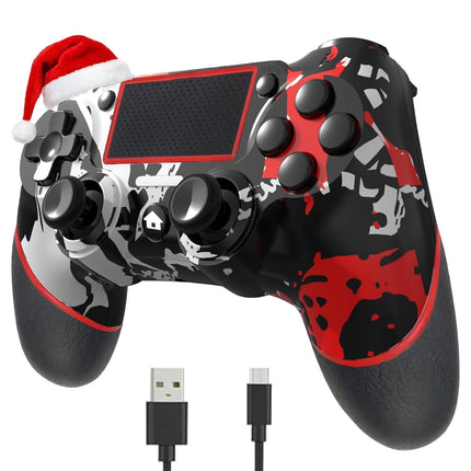 Wireless Game Controller with Audio Jack and Motion Control - Flame White