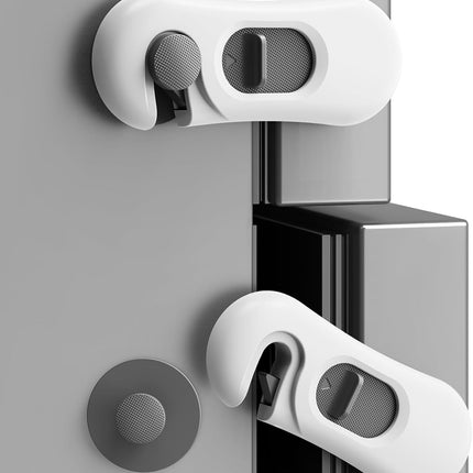 5-Piece White Child Proof Fridge and Cabinet Door Locks