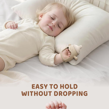 2-Pack Silicone Baby Teething Mitten for Babies Over 3 Months