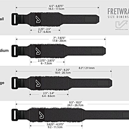 Small Black Fret Wrap & Guitar Mute for 6-String Guitar and 4-String Bass