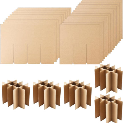 5 Sets Moving Box Glasses Divider Kits for 16 x 12 x 12 Inch Boxes