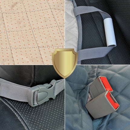 Dog car seat cover easy installation with adjustable headrest straps
