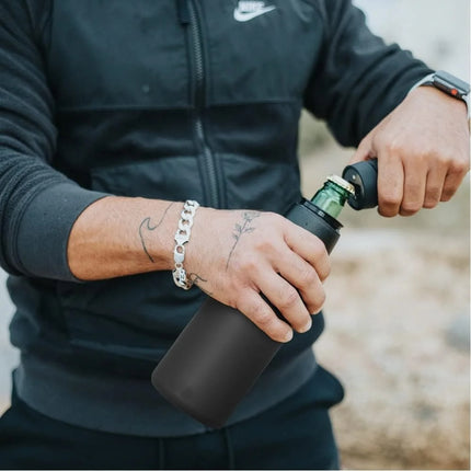 3 in 1 Stainless Steel Drink Cooler bottle mode with secure cap