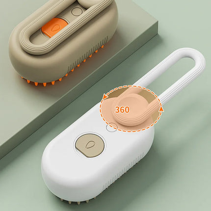 3 in 1 Cat Steam Brush Upgraded Version - water tank and controls