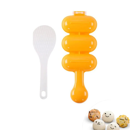 DIY rice ball maker creating fun shaped sushi molds for kids bento lunch
