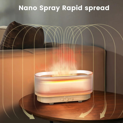 Air Flame Humidifier mist output and ultrasonic flame humidifier detail