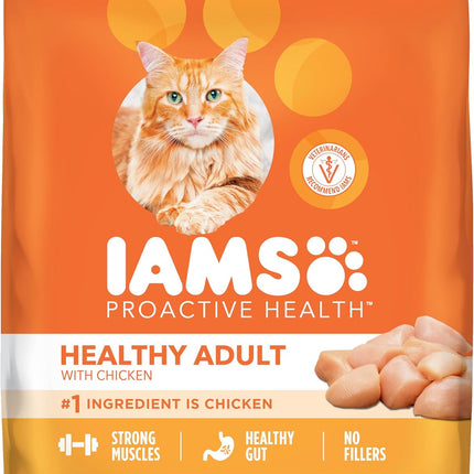 Healthy Adult Dry Cat Food with Chicken, 22 lb Bag