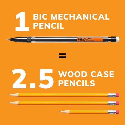 SourceToHome FuenteACasa BIC Xtra-Smooth Mechanical Pencils with Erasers, Medium Point (0.7mm) — Home & Lifestyle