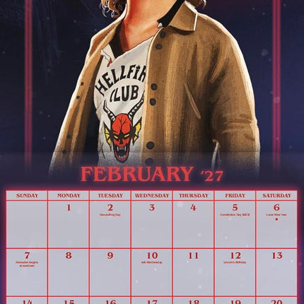 2027 Eerie Hawkins Wall Calendar