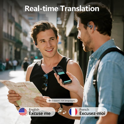 NexWave OndaNex AI Translation Earbuds Real Time, 3-in-1 Translator Earbuds 164 Languages & — Smart Tech