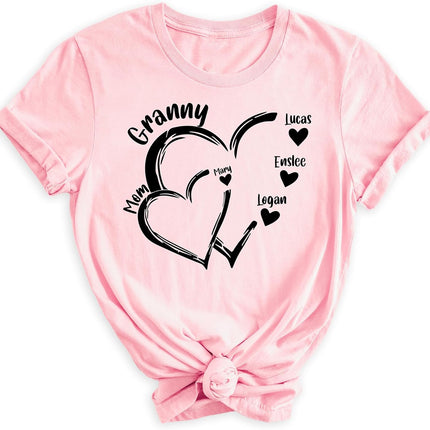 Custom Mimi Shirt with Grandkids Names