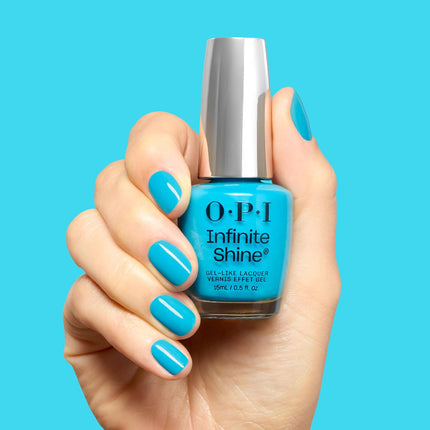 Infinite Shine Beach Party Teal Dawn Bright Aqua Blue Long Wear Nail Polish