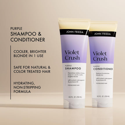 Purple Shampoo and Conditioner Bundle for Blonde Hair, 8.3 fl oz, Pack of 2
