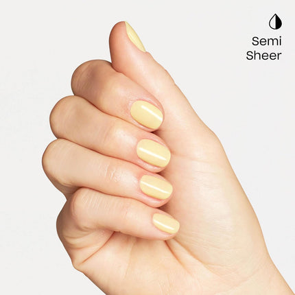 Sunny Bunny Semi-Sheer Soft Warm Yellow Crème LED Cure Gel Nail Polish, 0.5 fl oz