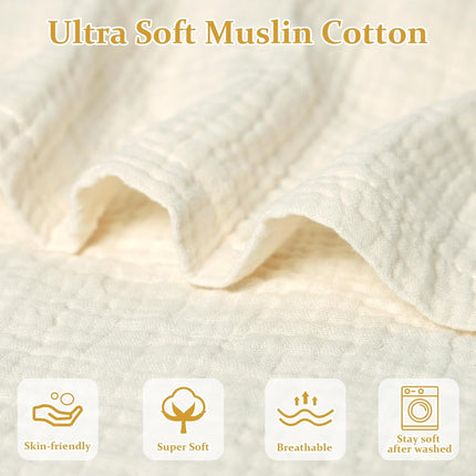 Yellow 100% Cotton Muslin Baby Lounger Cover