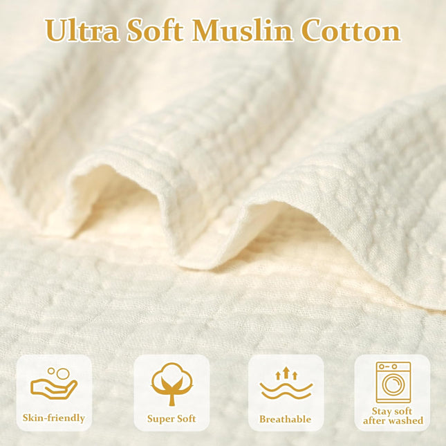 Yellow 100% Cotton Muslin Baby Lounger Cover