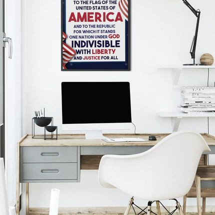 Pledge of Allegiance Poster for Classroom or Homeschool
