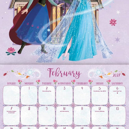 2027 Wintry Character Wall Calendar