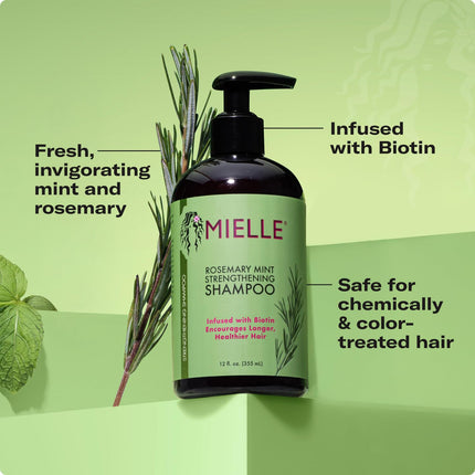 GlowEssence EsenciaLuz Mielle Organics Rosemary Mint Hair Strengthening Biotin Shampoo — Beauty & Self-Care