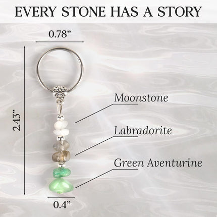 Retirement and New Beginnings Crystal Keychain Gift for Women