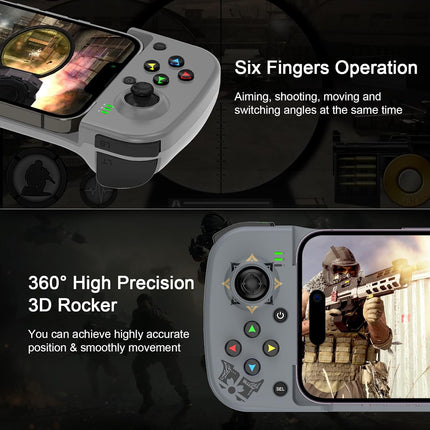 Bluetooth 5.0 Wireless Gaming Controller for iPhone, iPad, Android, Samsung and PC