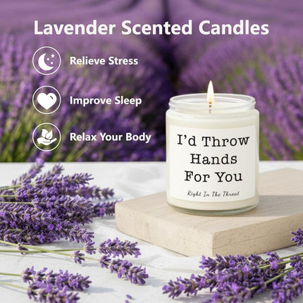 Funny Scented Candle Gift for Women with Replaceable Stickers