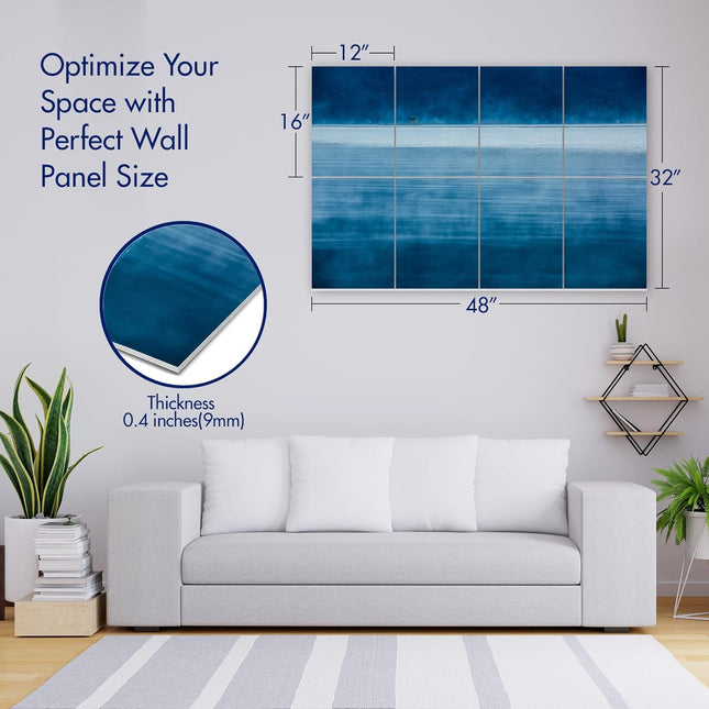 Masterpiece Acoustic Art Panels, 8-Pack 12 x 16 Inch Decorative Sound Absorbing Wall Panels