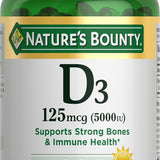 Vitamin D3 5000 IU Softgels, 240 Count