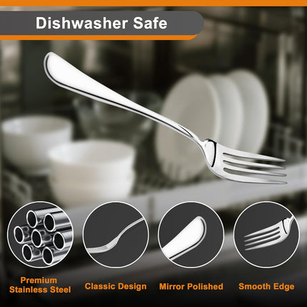 HomeChef ChefDelHogar NICE KITCHEN 8 Pieces Dinner Forks Set,8" Forks,Food Grade Stainless — Kitchen & Home