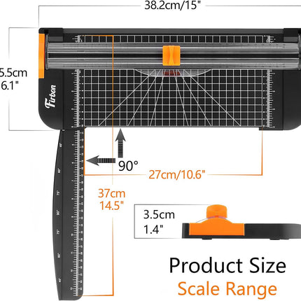 SourceToHome FuenteACasa Firbon A4 Paper Cutter 12 Inch Titanium Paper Trimmer Scrapbooking Tool — Home & Lifestyle