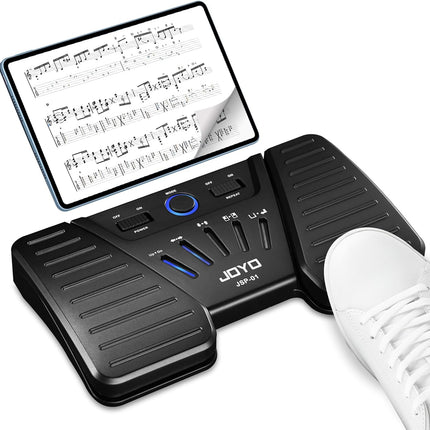 Wireless Bluetooth Page Turner Music Pedal Foot Switch for iPad, Tablets, Android, iOS Phones and Keyboard (SP-01)