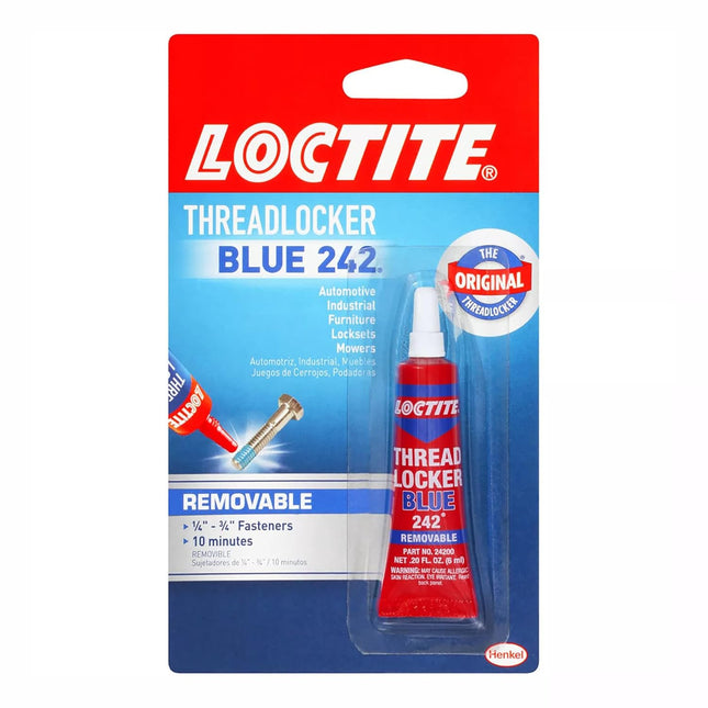 Blue 242 Removable Medium-Strength Threadlocker, 6 ml