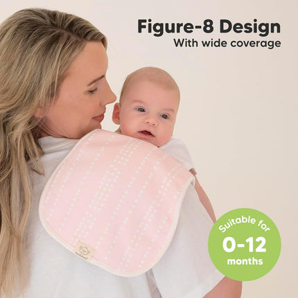 Organic Cotton Burp Cloths for Babies, 5-Pack