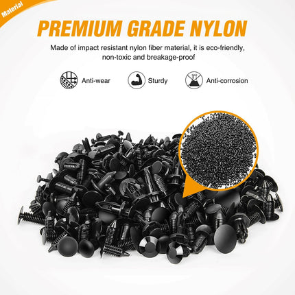 240-Piece Automotive Bumper Retainer Clip Kit