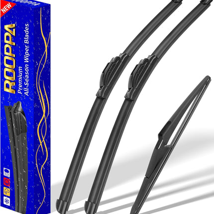 3-Piece Windshield Wiper Blade Set for Rogue and Pathfinder - 26 in/17 in/12 in