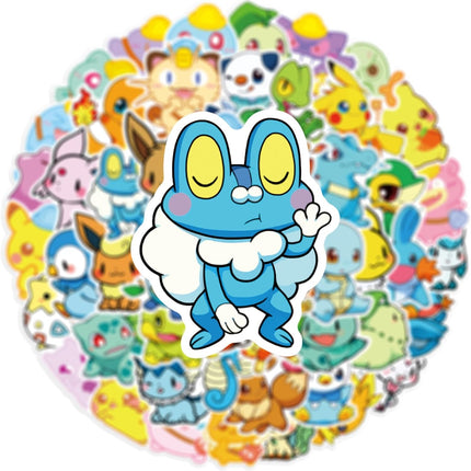 50-Piece Cartoon Game Monster Waterproof Vinyl Sticker Pack